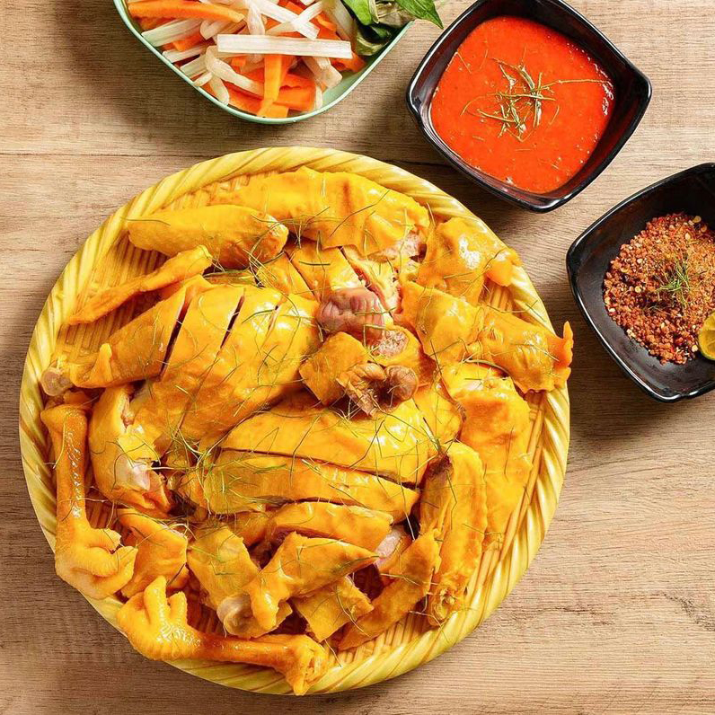 Gà ủ muối nguyên con